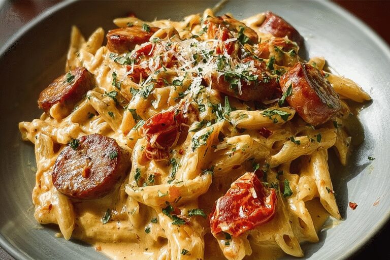 Creamy Cajun Sausage Pasta 82.Png