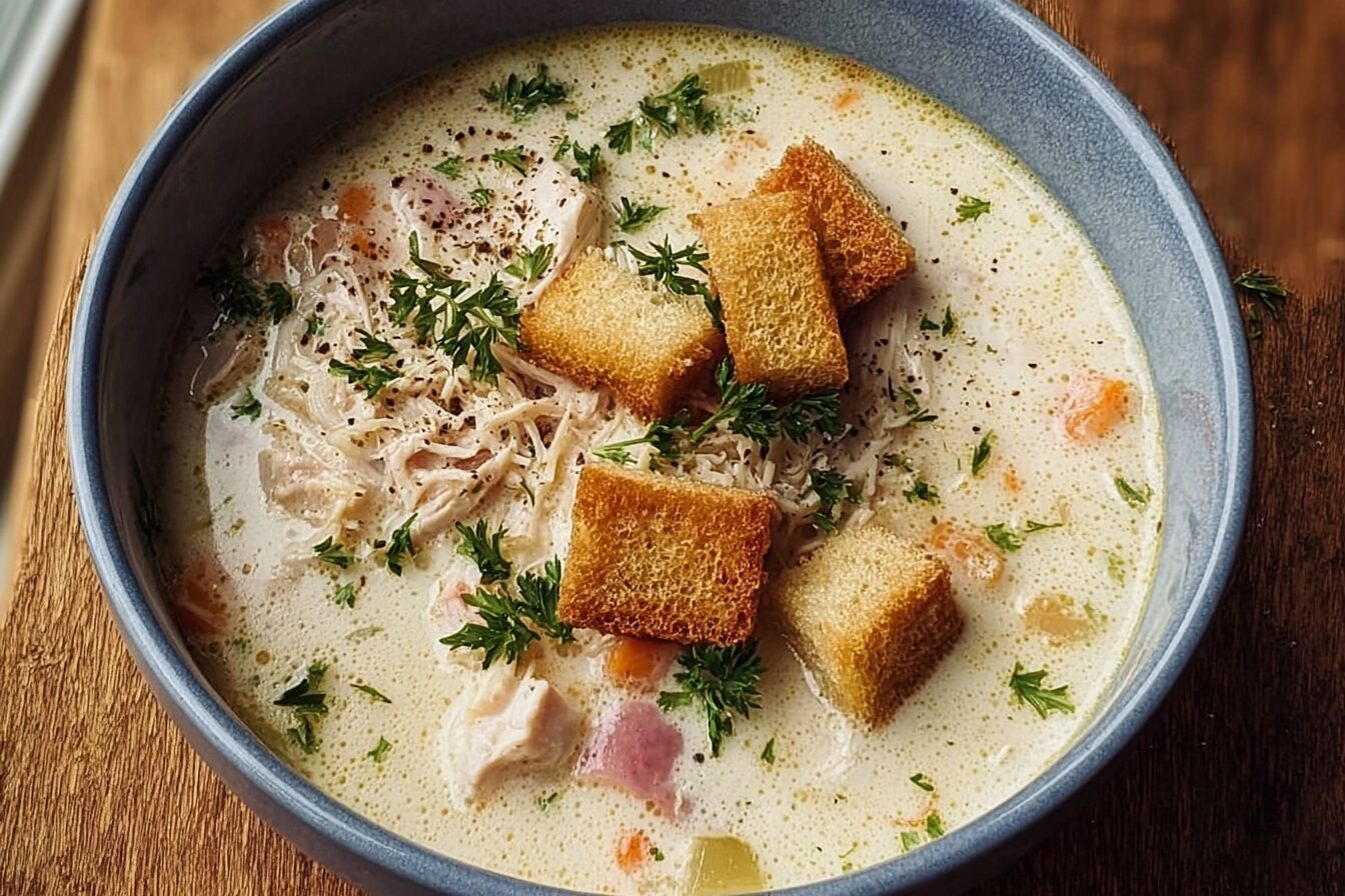 Creamy Chicken Cordon Bleu Soup