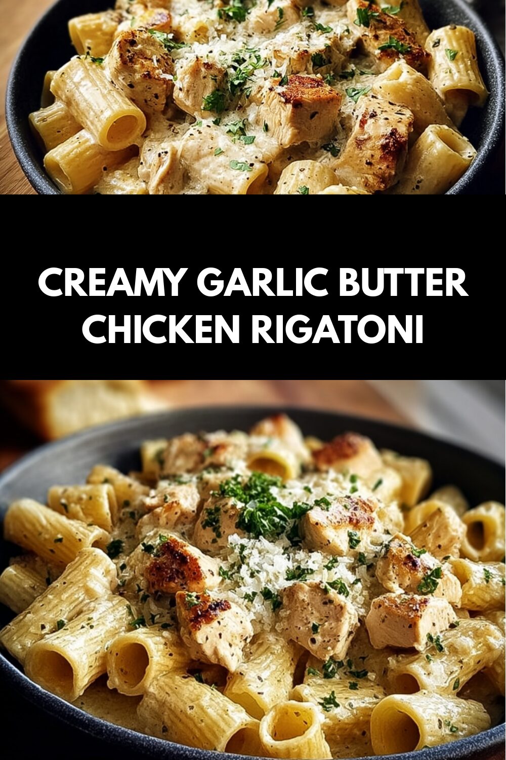 Chicken Rigatoni With Creamy Garlic Butter And Parmesan Sauce 7 Creamy Garlic Butter Chicken Rigatoni
