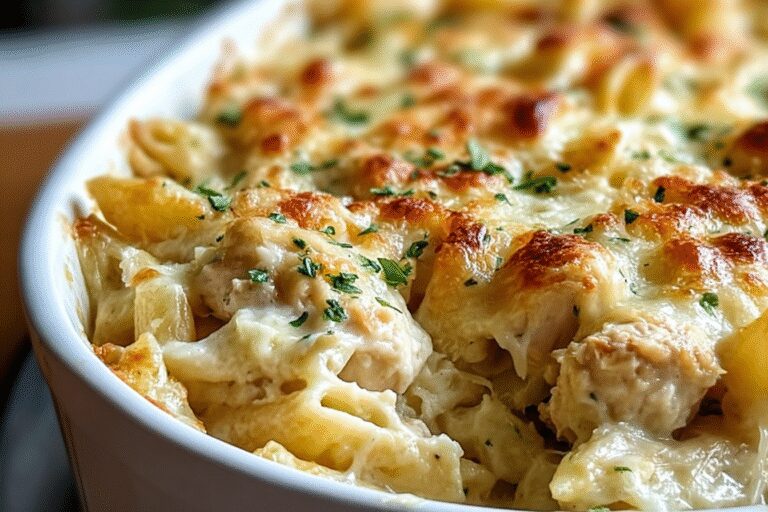 Creamy Garlic Parmesan Chicken Pasta Bake 17.Png