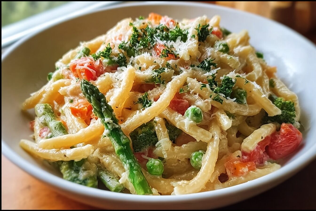Creamy Pasta Primavera