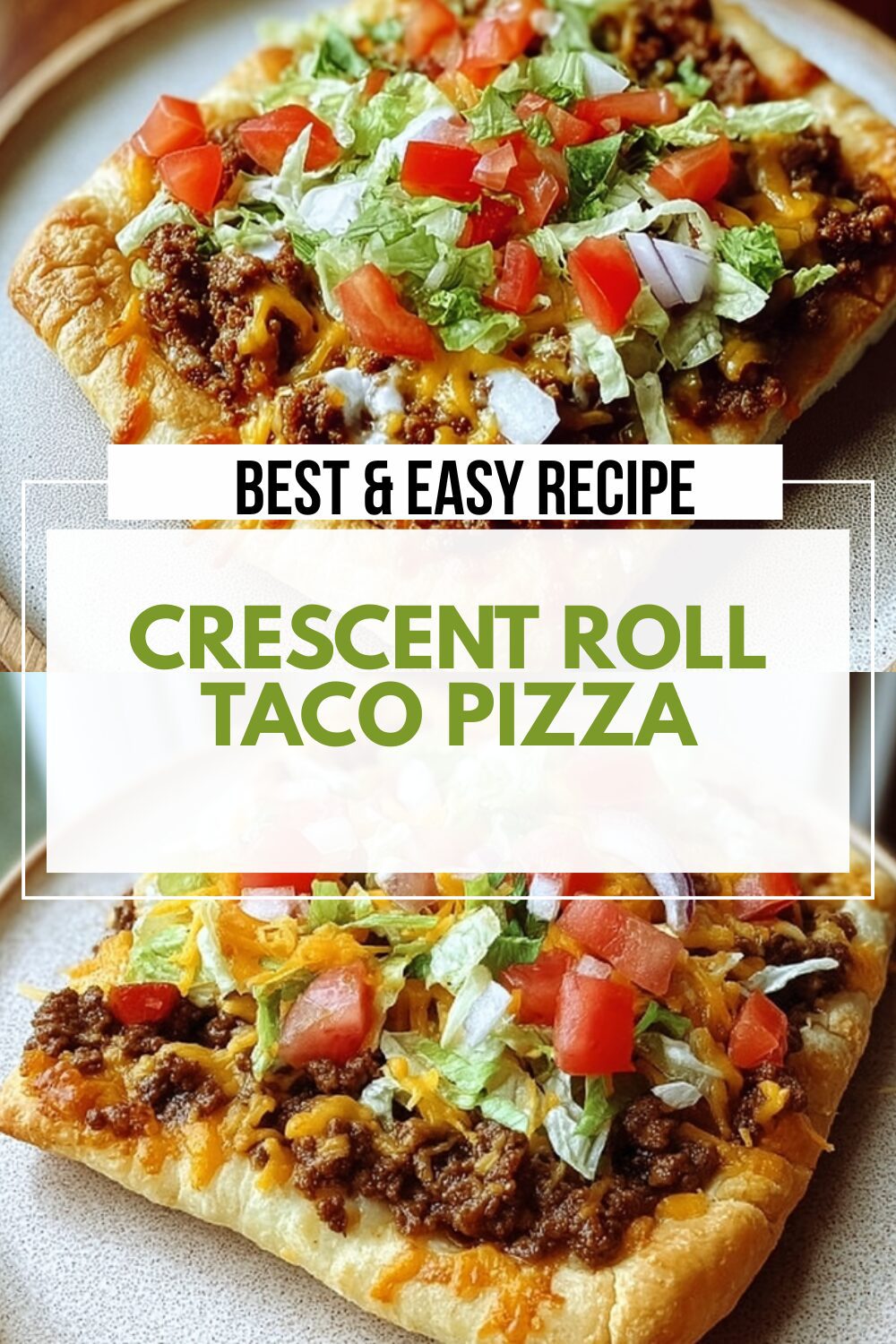 Easy Taco Crescent Roll Pizza Recipe For Quick 20 Minute Taco Pie 4 Crescent Roll Taco Pizza