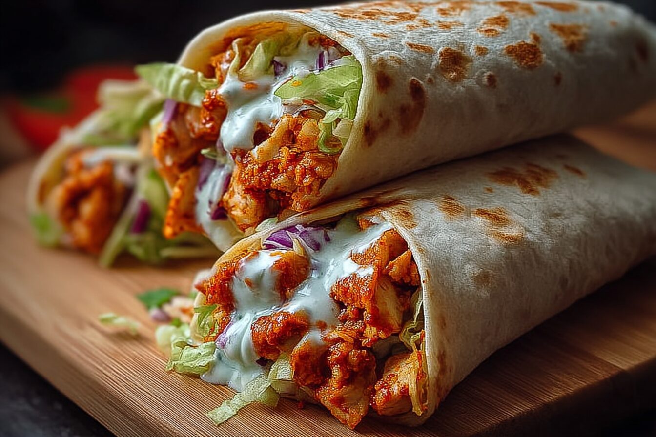 Crispy Buffalo Chicken Wraps