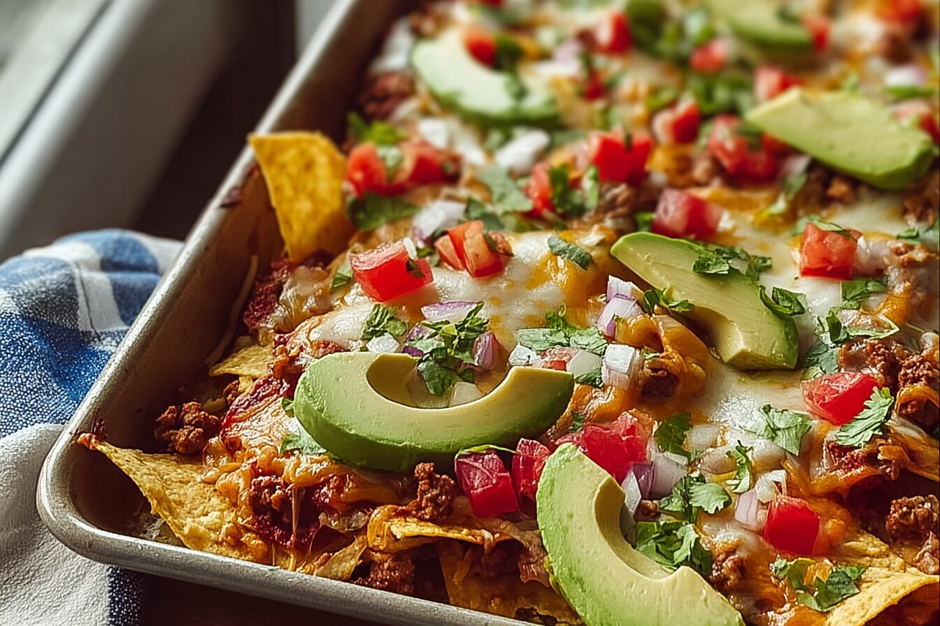 Family Nachos Tray Bake