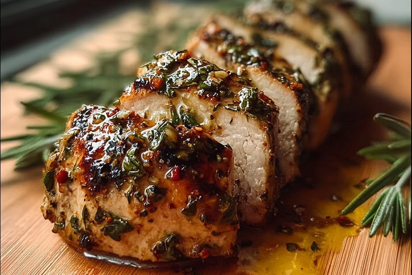 Garlic Butter Turkey Tenderloin