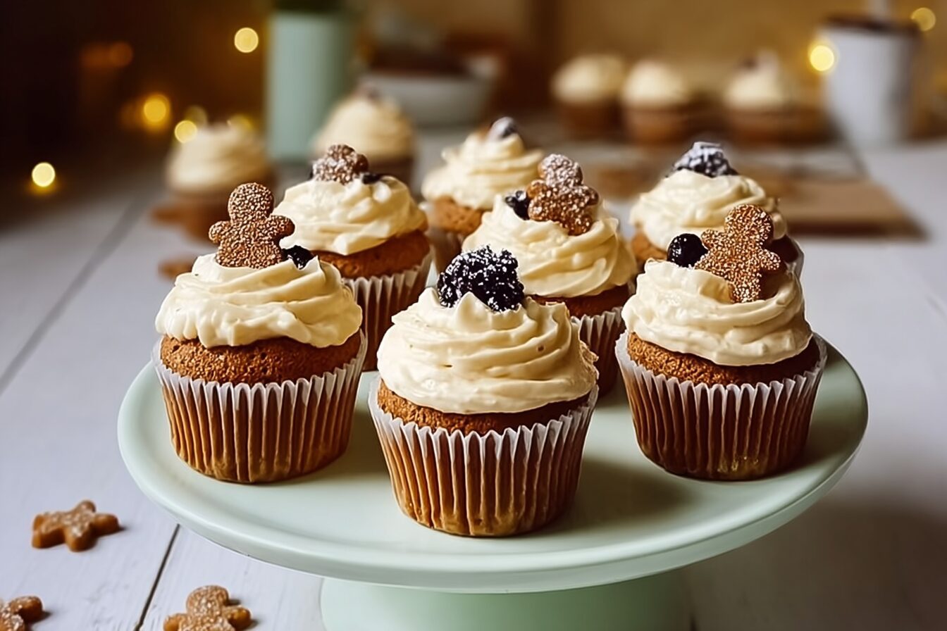 Gingerbread Cupcakes Recipe With Spiced Frosting For Cozy Treats 6 Gingerbread Cupcakes