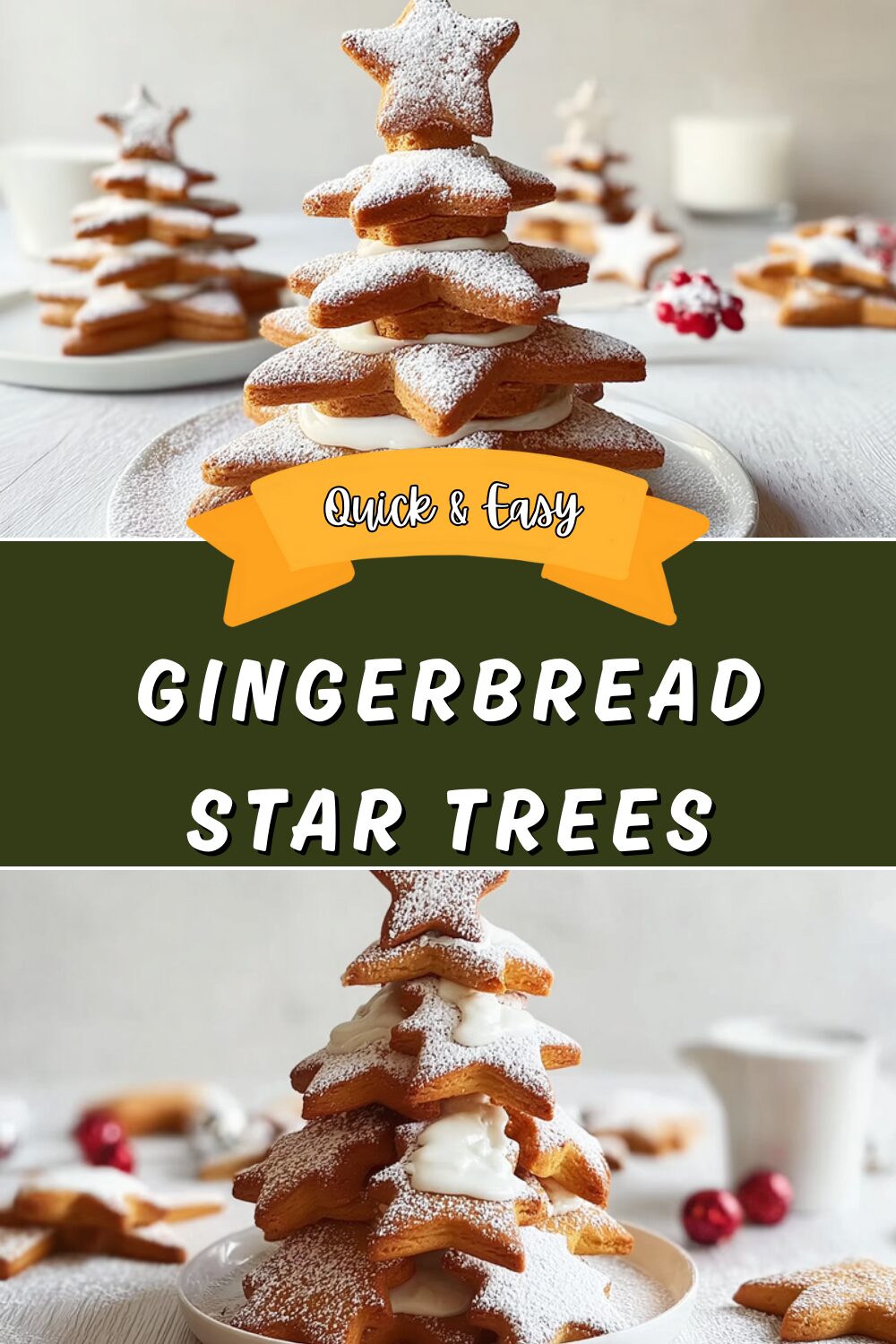 Gingerbread Star Trees