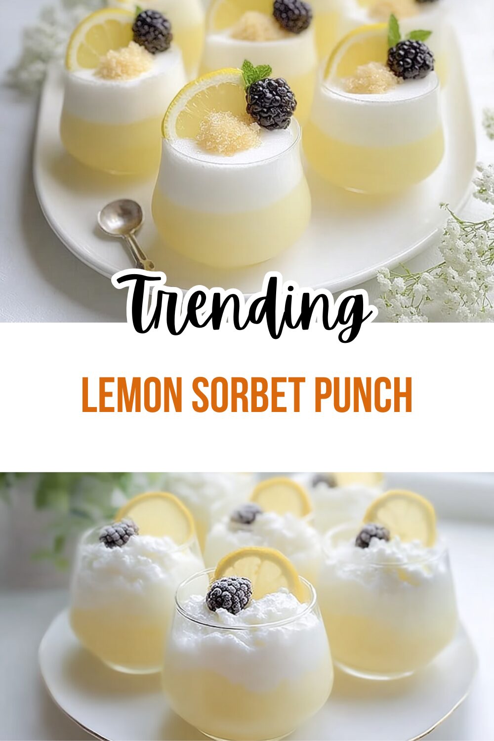 Lemon Sorbet Punch