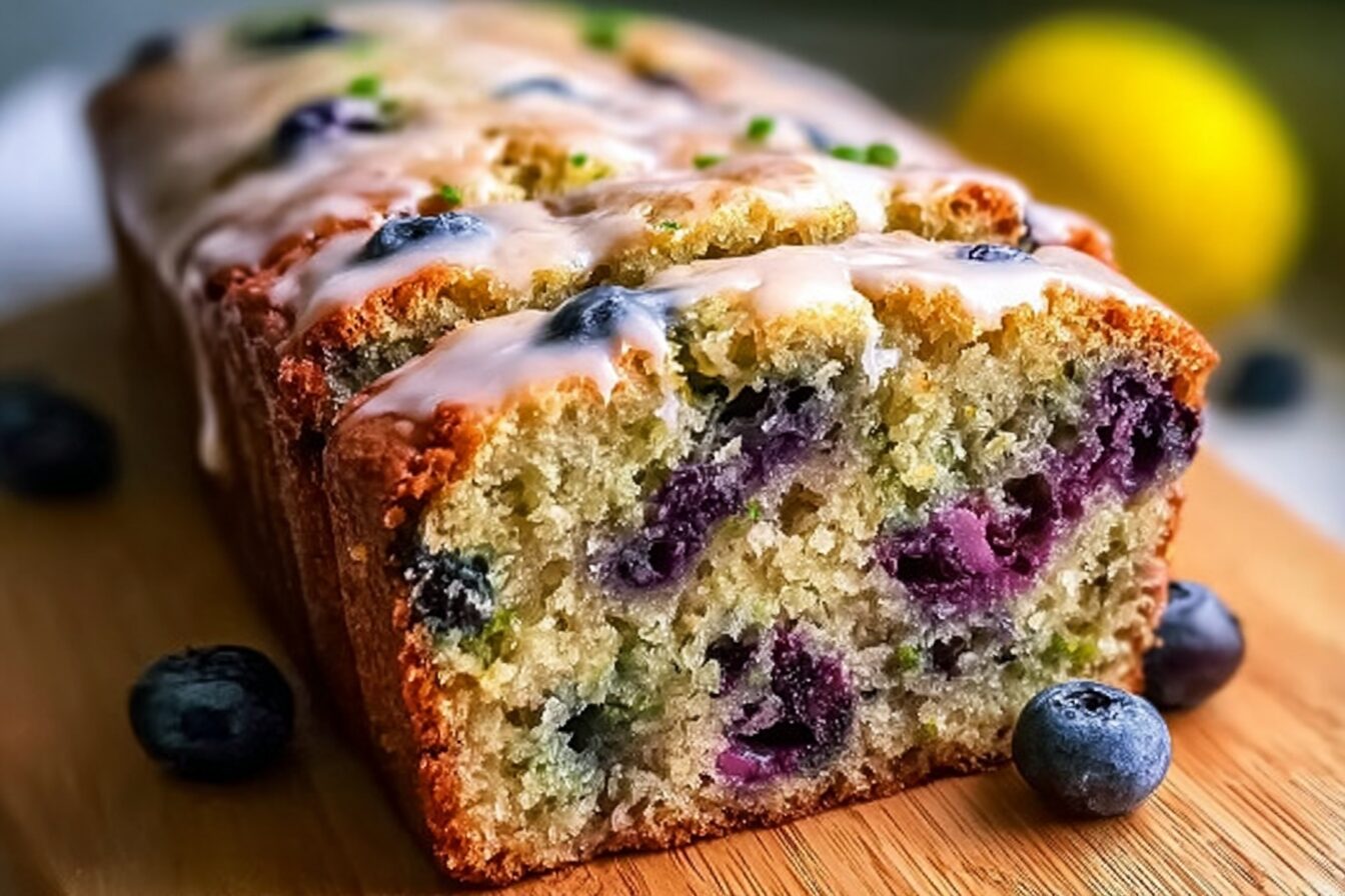 Moist Blueberry Zucchini Bread