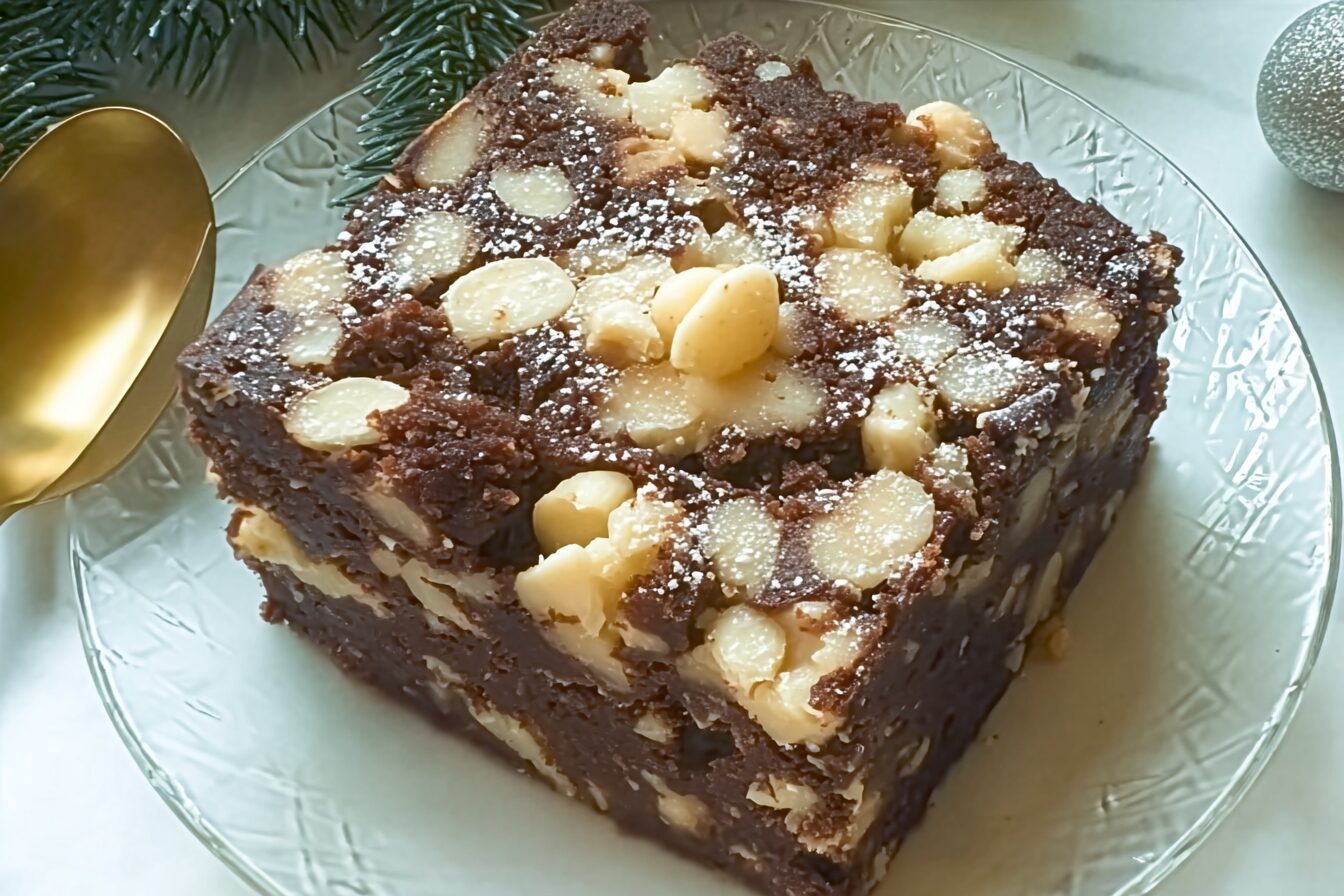 No Bake Christmas Cake