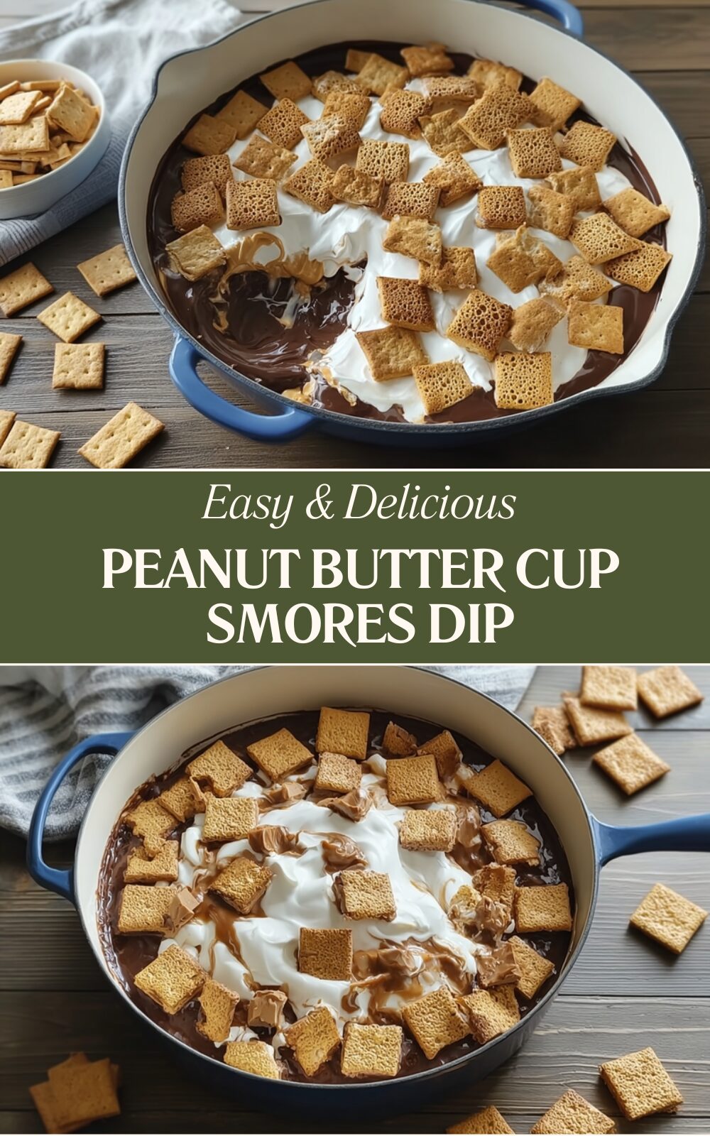 Peanut Butter Cup Smores Dip