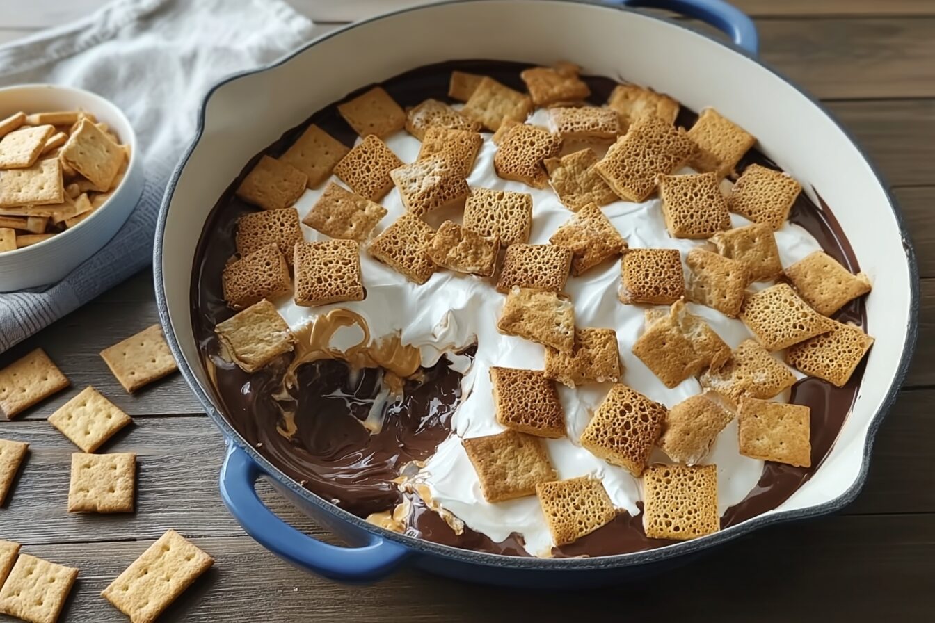 Peanut Butter Cup Smores Dip