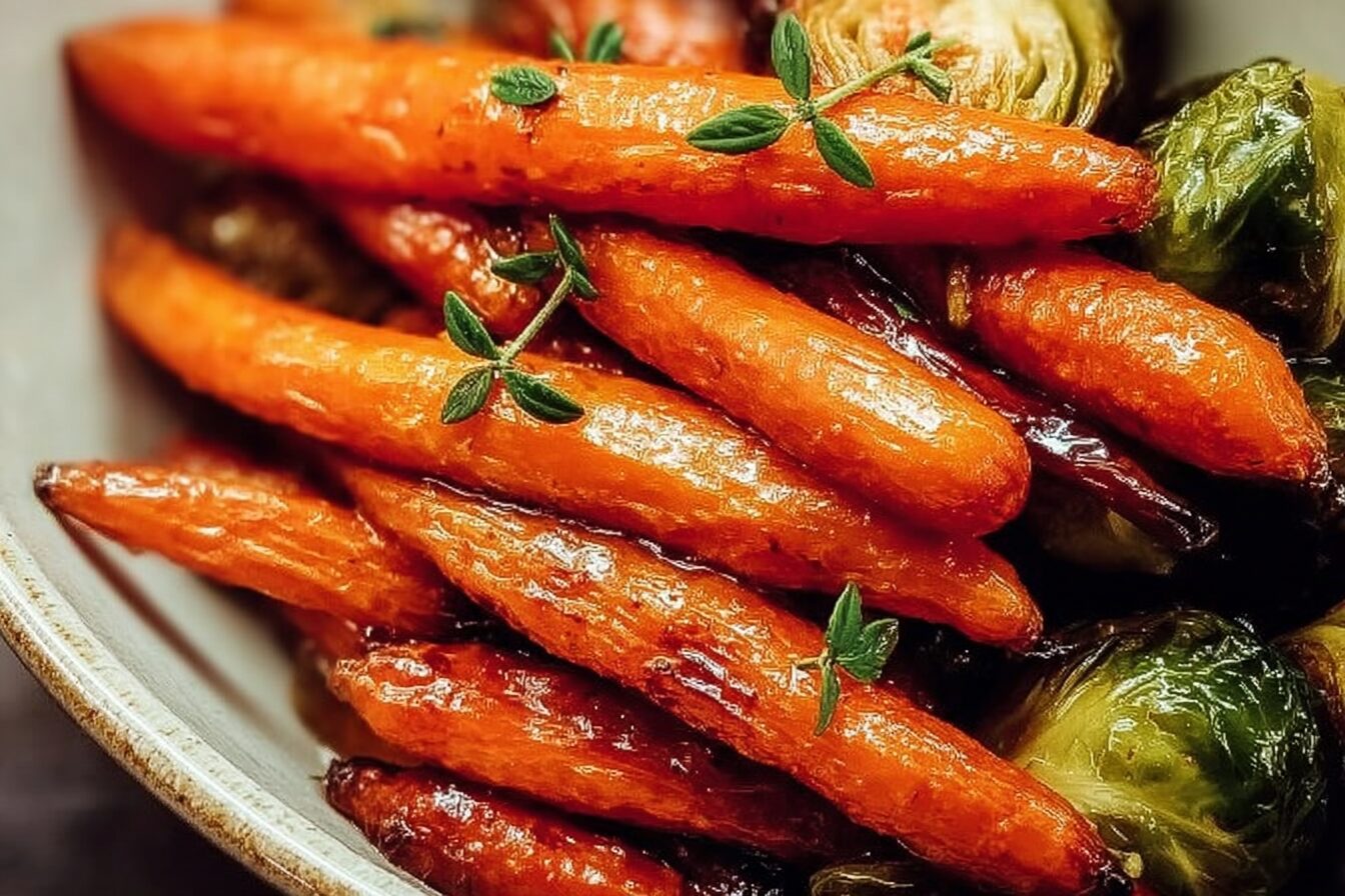 Roasted Maple Glazed Carrots