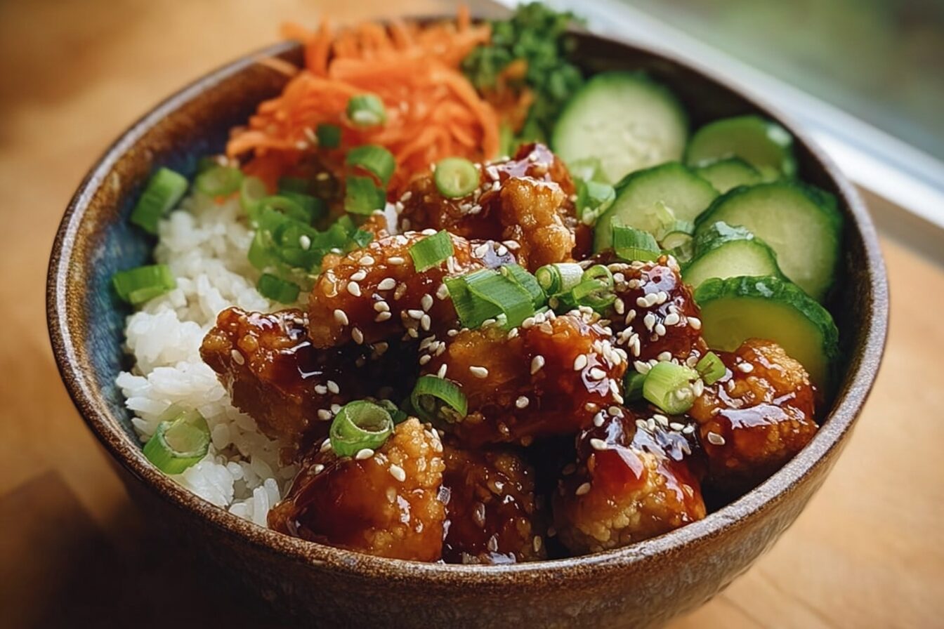 Honey Sesame Chicken Lunch Bowls With Sticky Sauce And Crispy Veggies 6 Sesame Chicken Bowls
