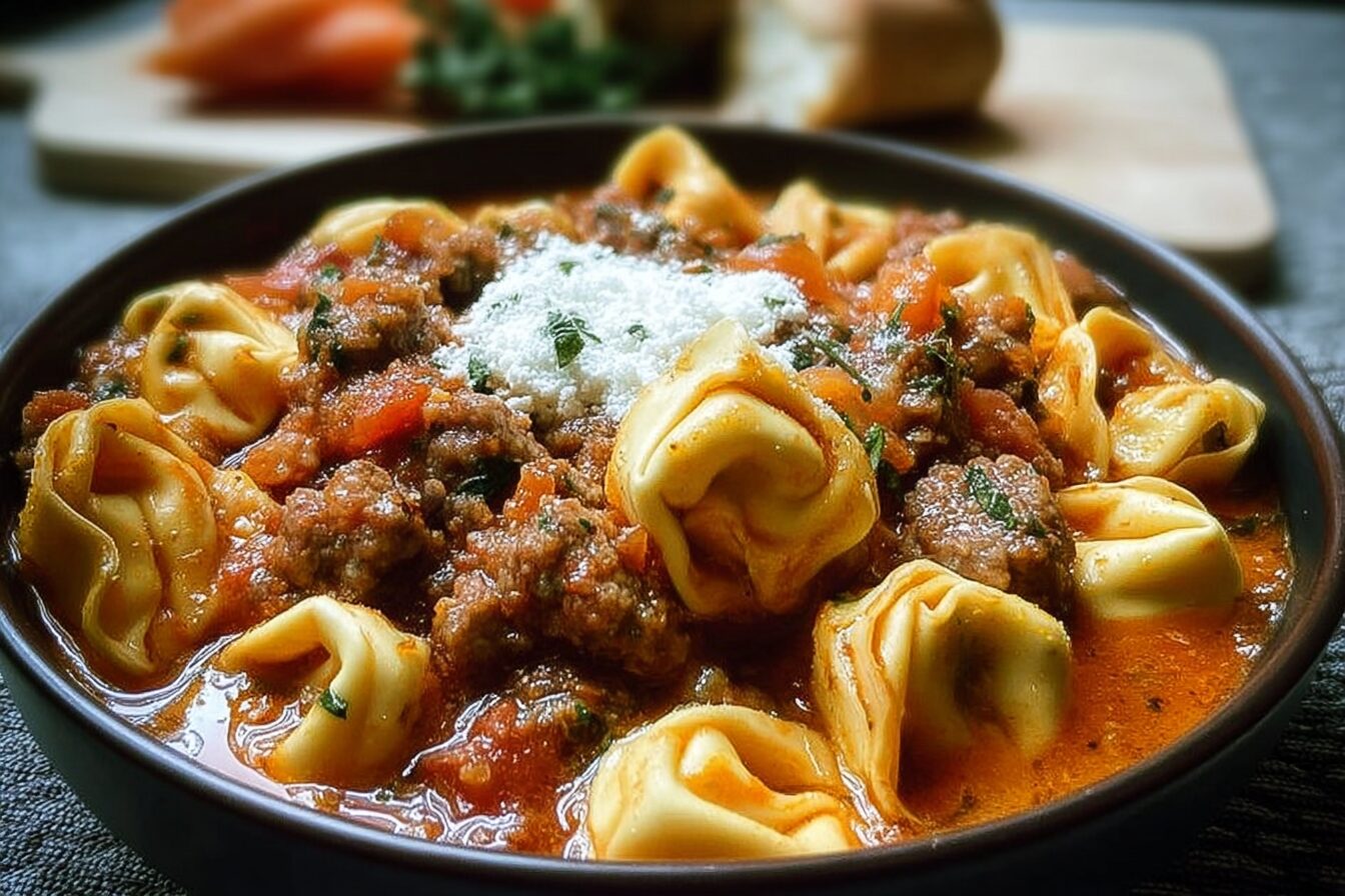 Slow Cooked Tortellini Sausage
