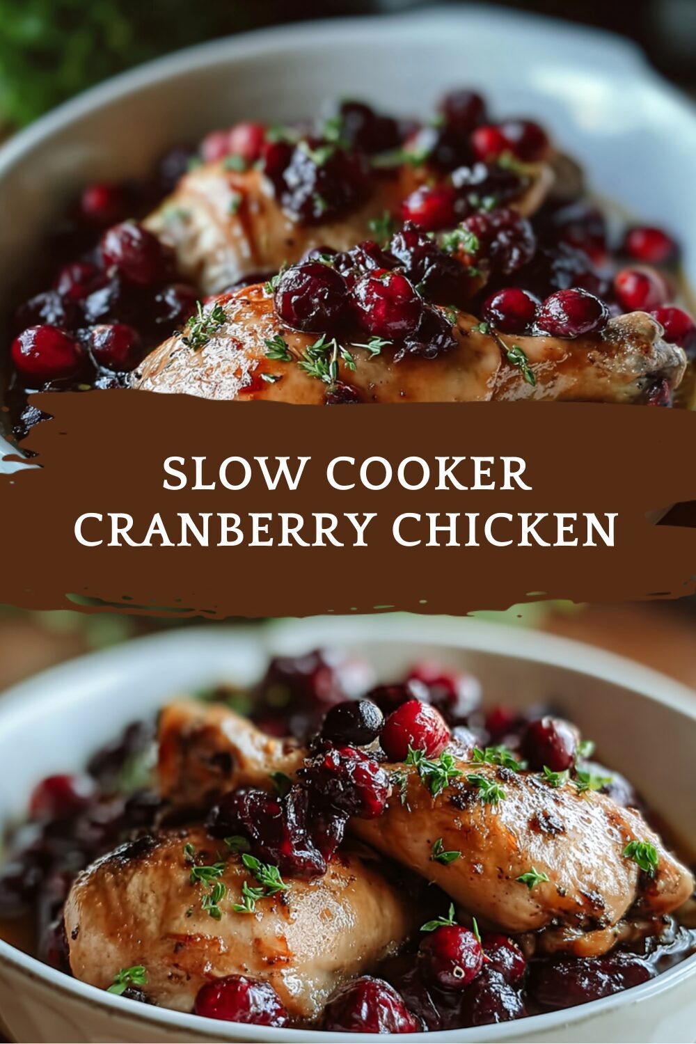 Slow Cooker Cranberry Chicken