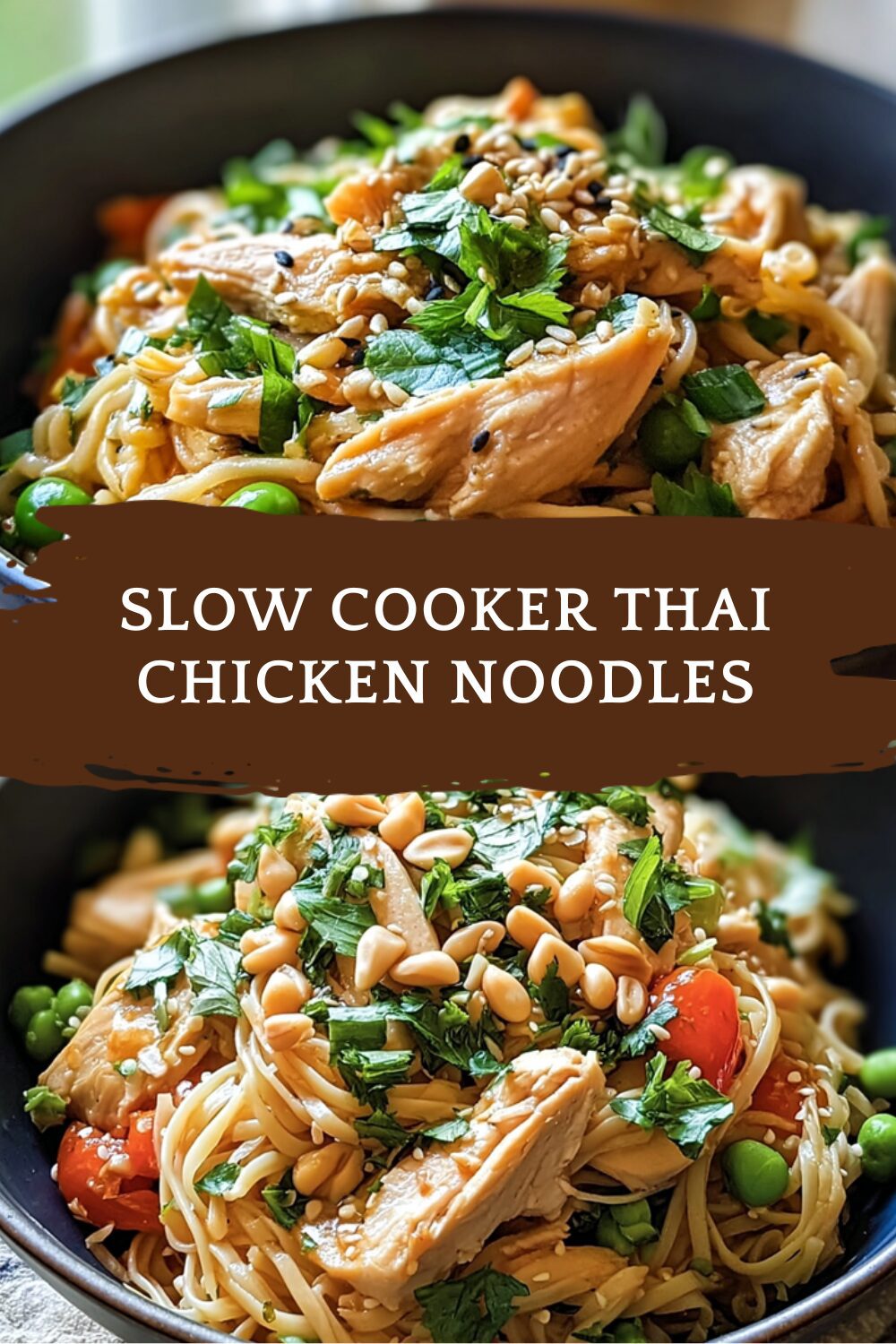 Slow Cooker Thai Chicken Noodles