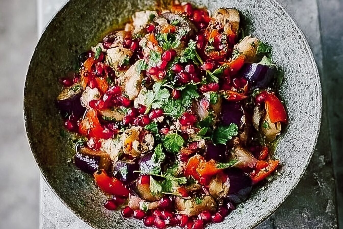 Smoked Aubergine Salad