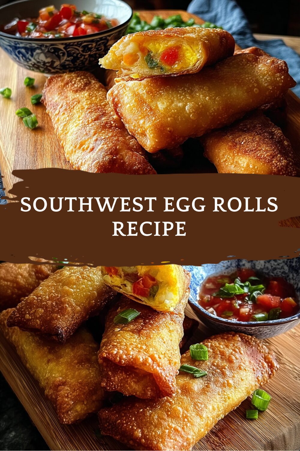 Southwestern Egg Rolls With Creamy Avocado Ranch And Spicy Salsa 7 Southwest Egg Rolls Recipe
