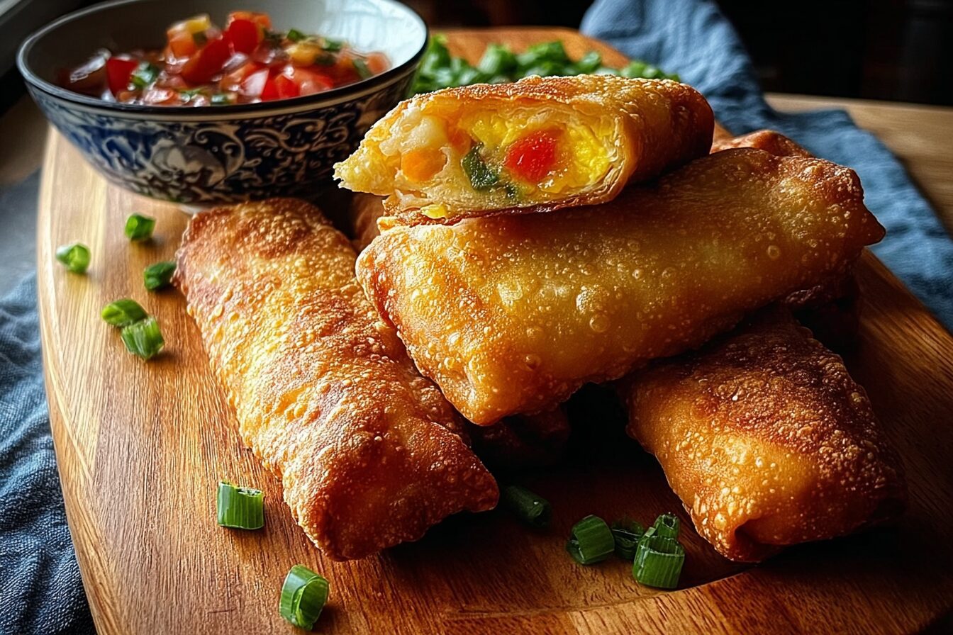 Southwestern Egg Rolls With Creamy Avocado Ranch And Spicy Salsa 6 Southwest Egg Rolls Recipe