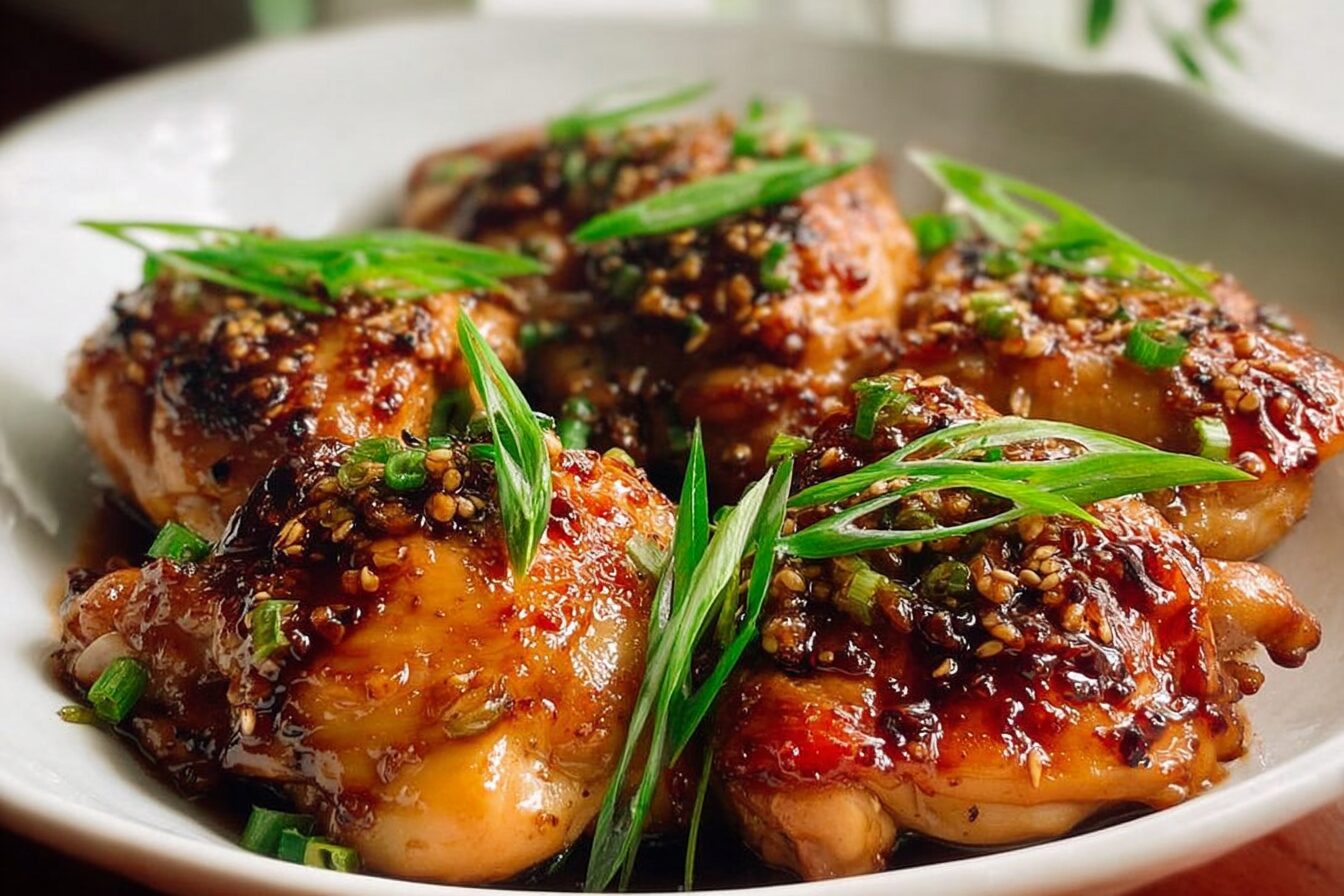 Soy Garlic Chicken Thighs
