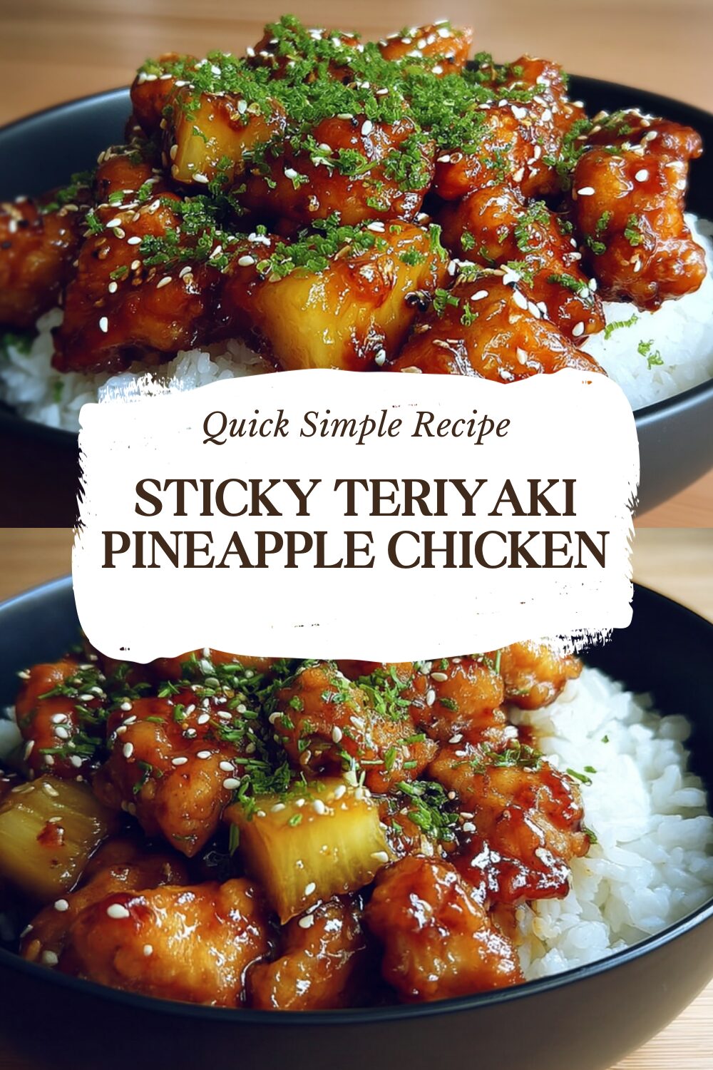 Baked Pineapple Teriyaki Chicken With Sticky Glaze And Coconut Rice 7 Sticky Teriyaki Pineapple Chicken