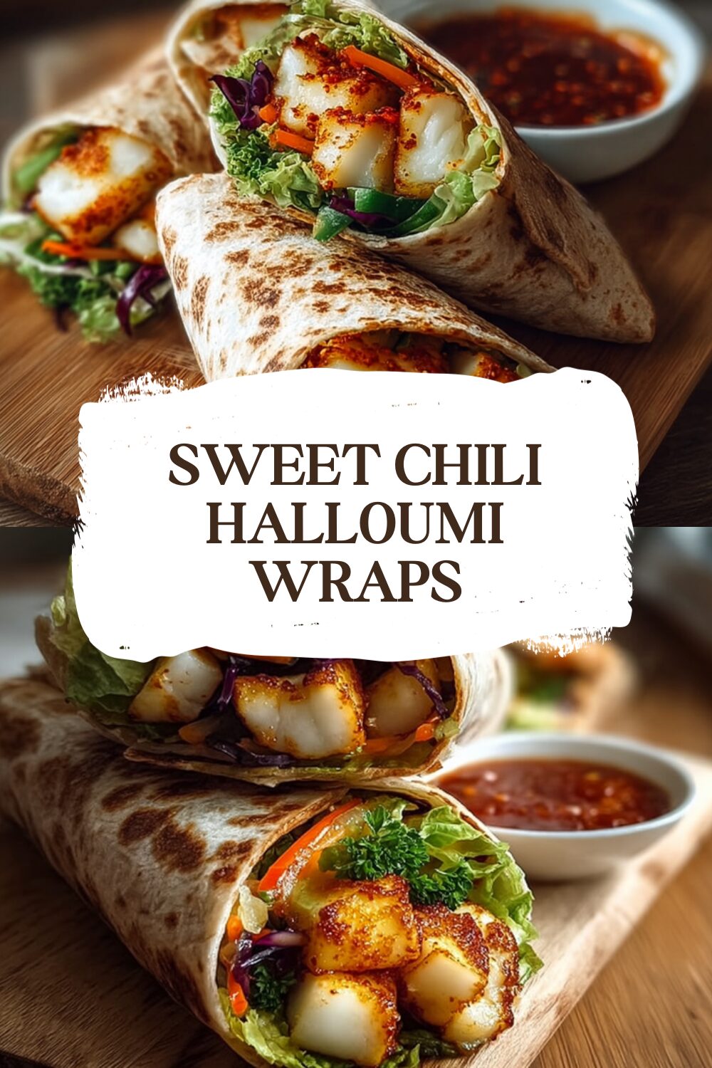 Sweet Chili Halloumi Wraps