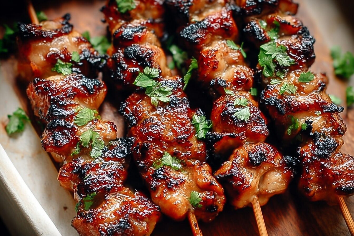 Thai Coconut Chicken Skewers With Creamy Coconut And Spices 6 Thai Coconut Chicken Skewers