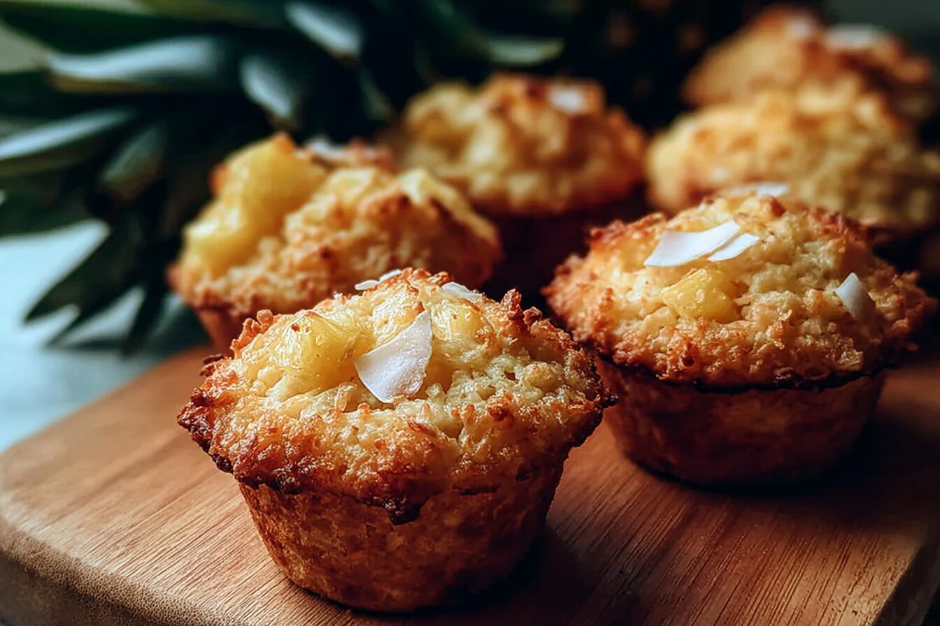 Tropical Coconut Pineapple Muffins