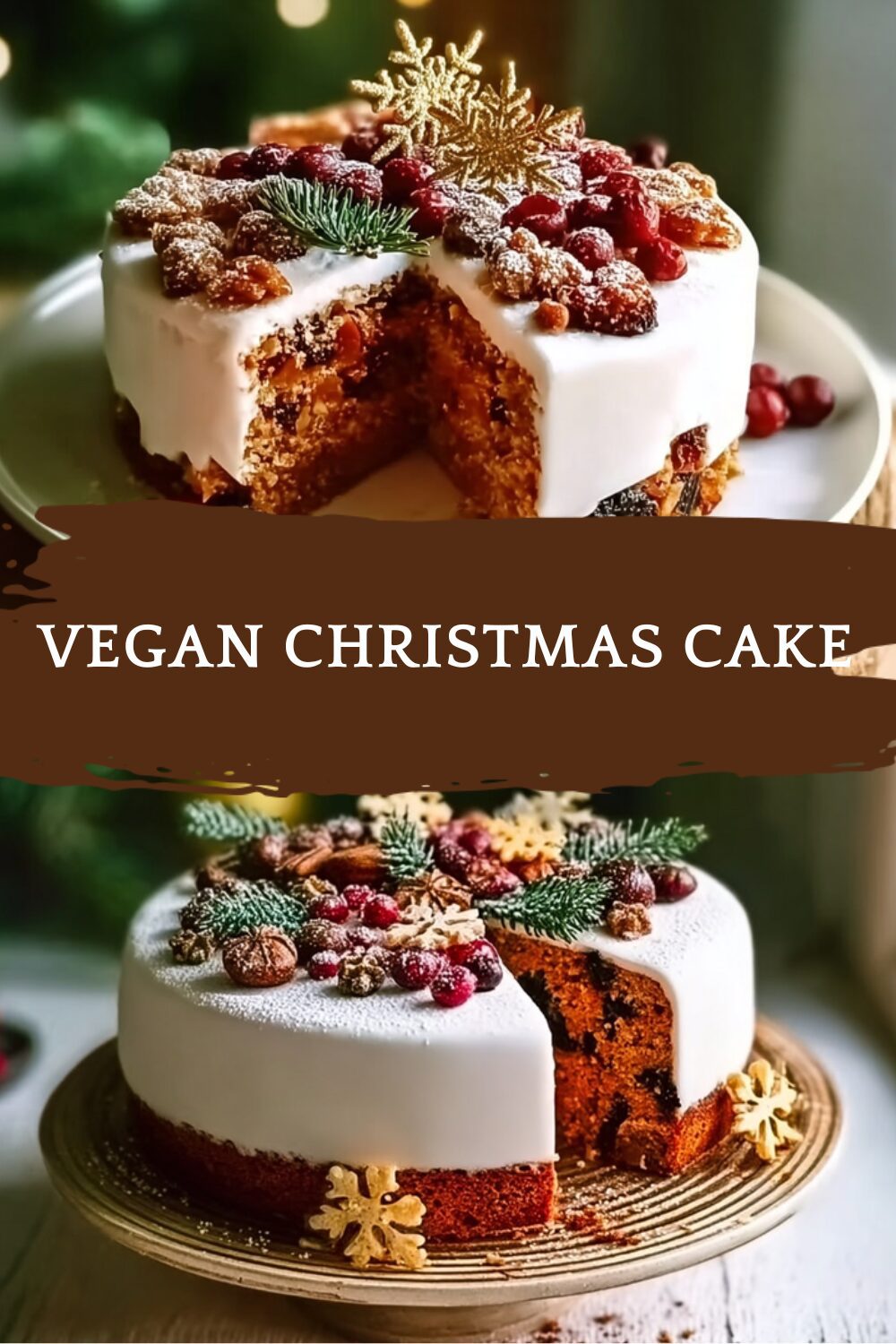 Vegan Christmas Cake