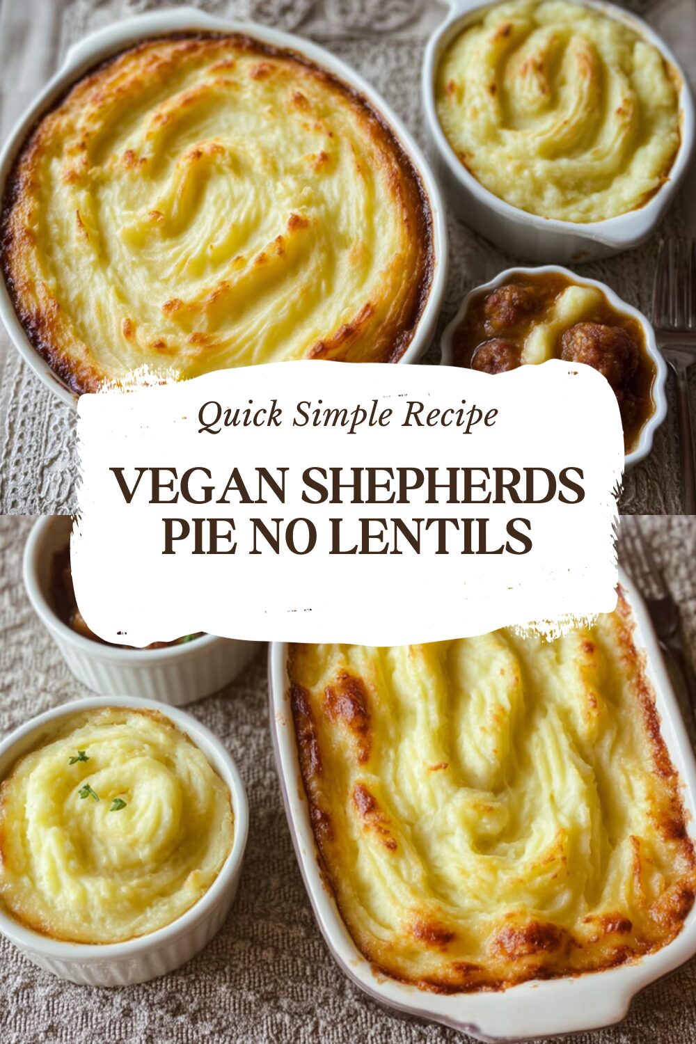 Vegan Shepherds Pie No Lentils