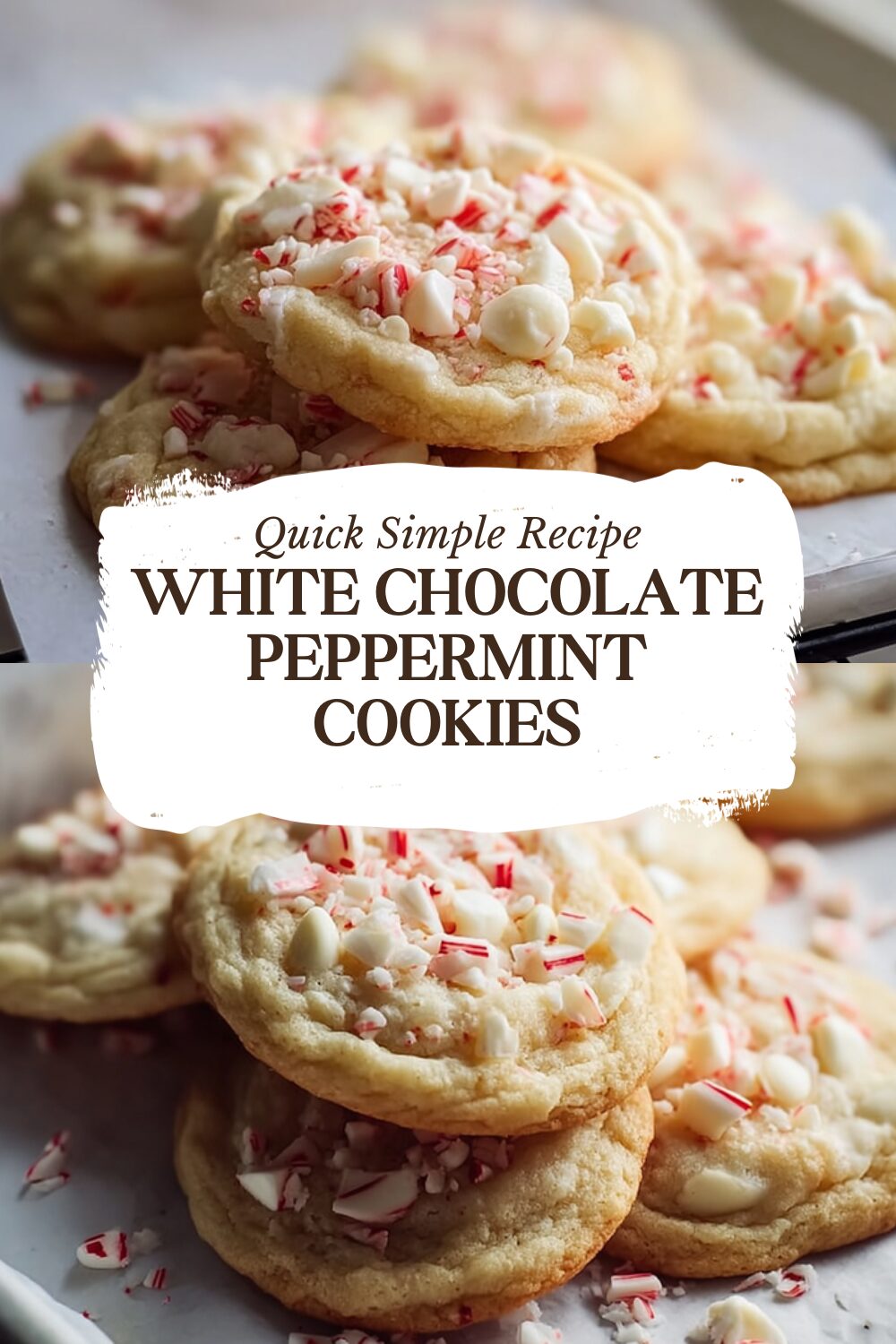 White Chocolate Peppermint Cookies