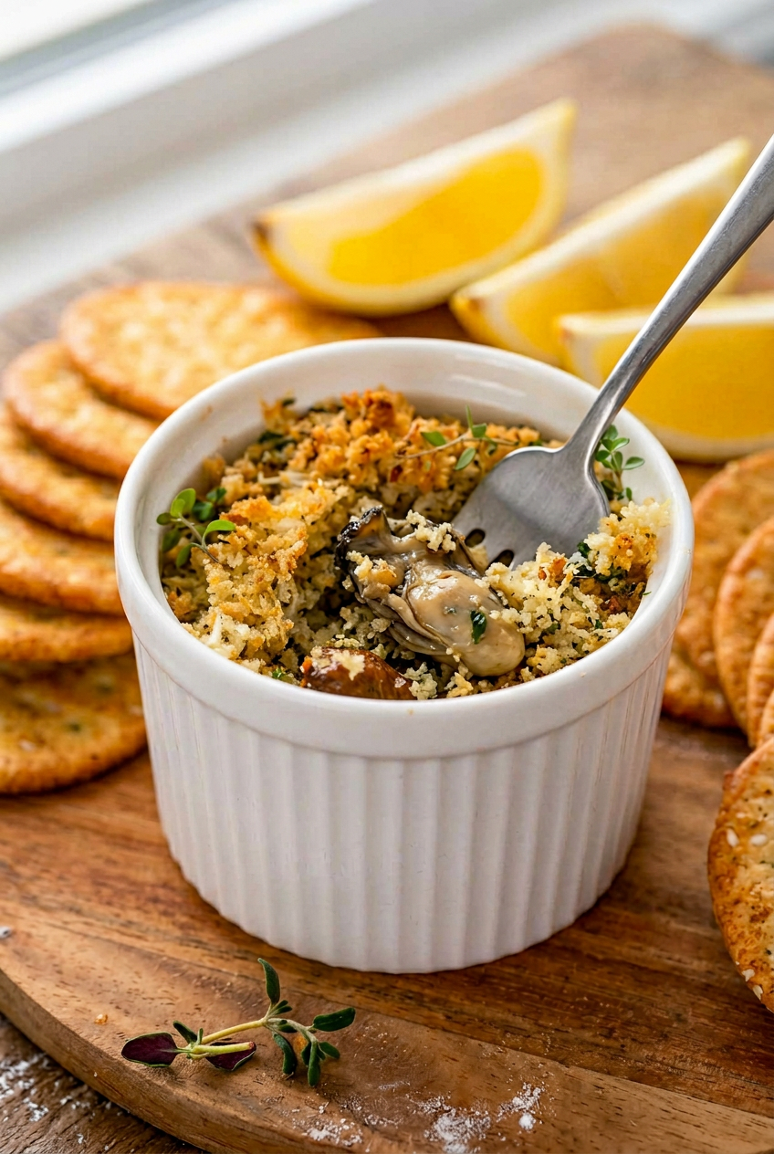 Baked Herbed Oysters