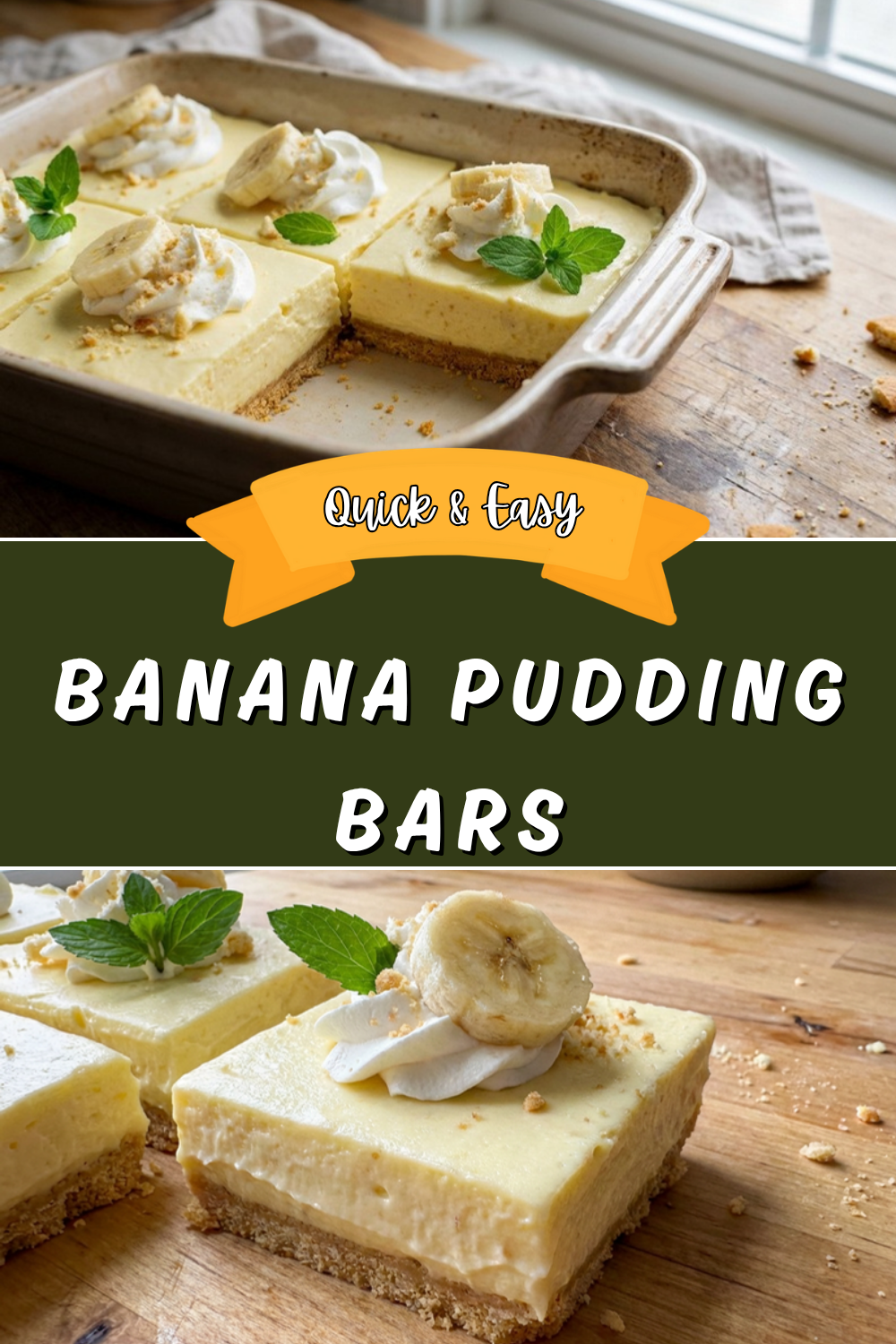 Banana Pudding Bars
