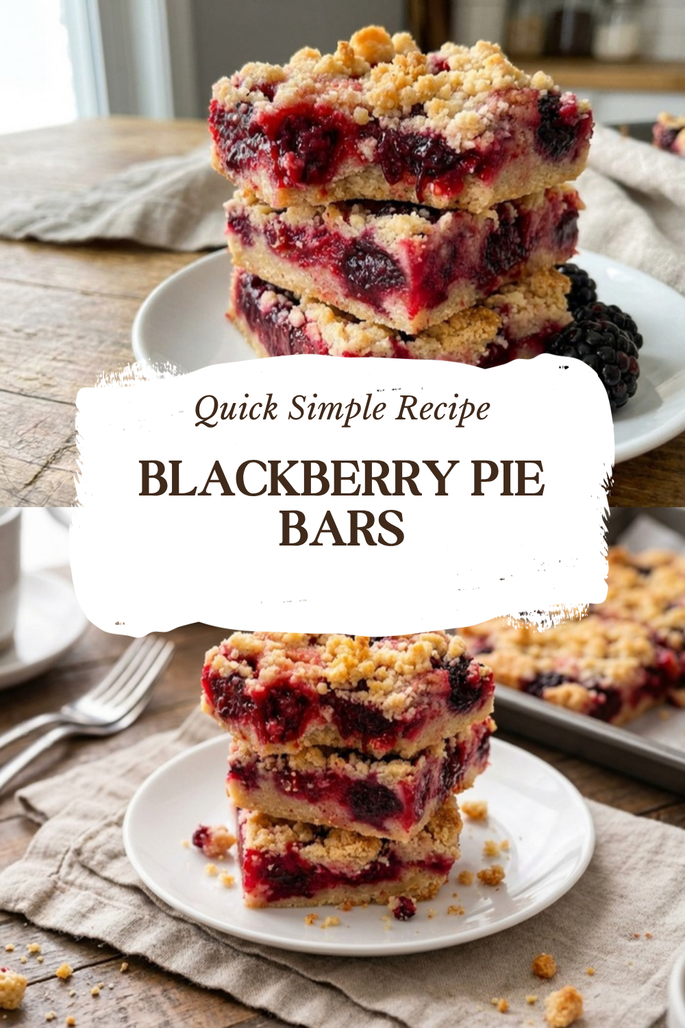 Blackberry Pie Bars