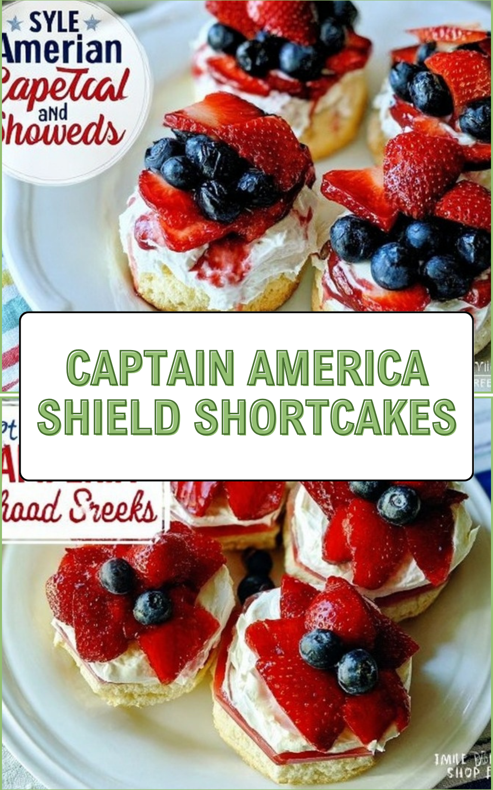 Captain America Shield Shortcakes