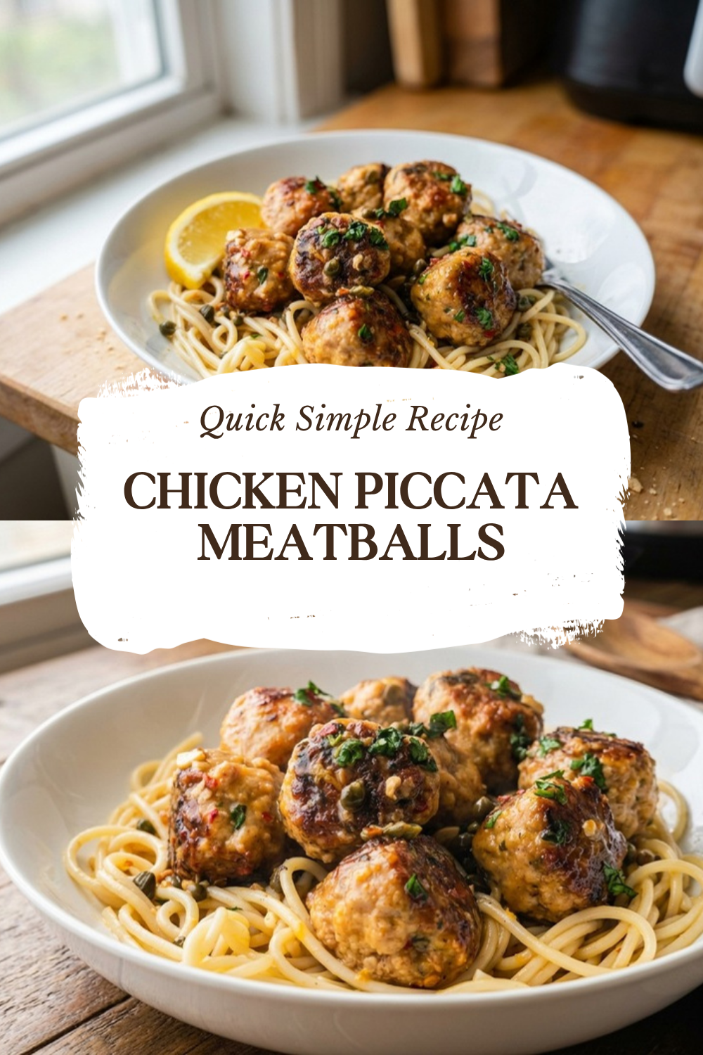 Chicken Piccata Meatballs