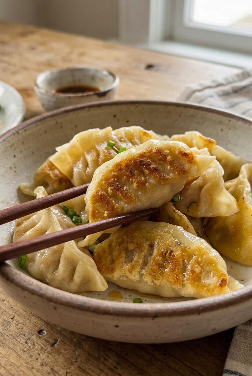 Chinese Dumplings Potstickers Recipe 6 Chinese Dumplings Potstickers