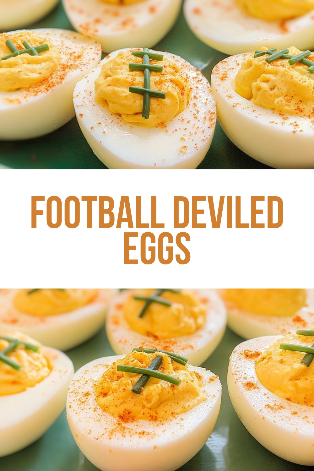 Football Deviled Eggs Recipe For Game Day Wins 7 Football Deviled Eggs