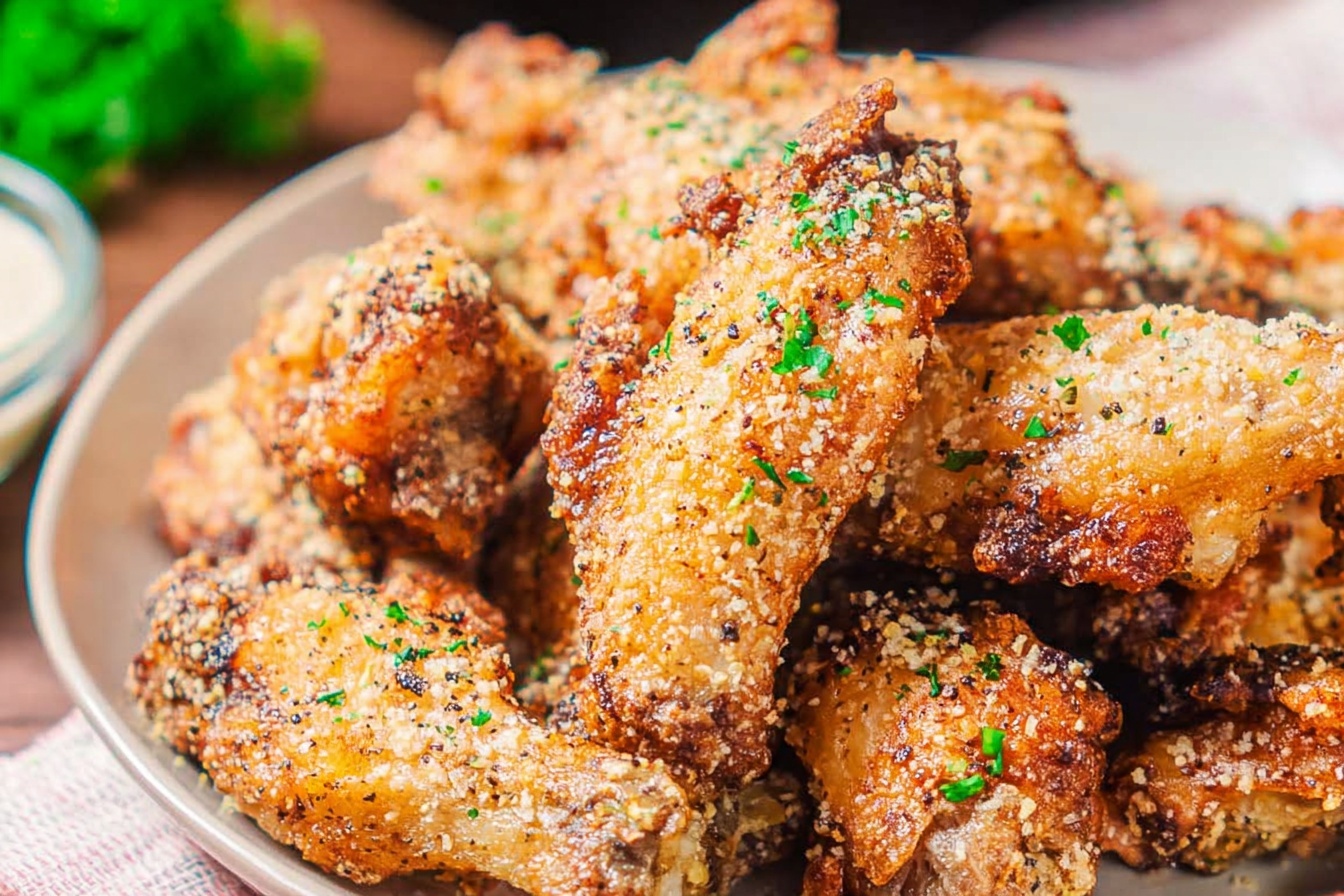 Garlic Parmesan Wings Recipe Easy And Crispy 6 Garlic Parmesan Wings