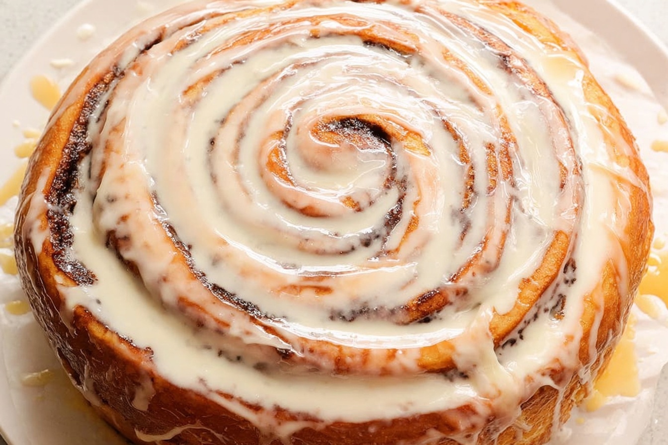 Giant Cinnamon Roll Cake Recipe