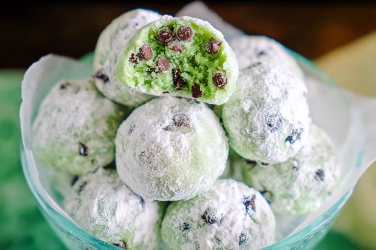 Mint Chocolate Chip Snowball Cookies 33.Png