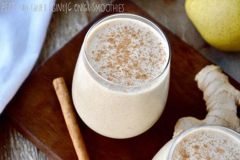 Pear Ginger Cinnamon Oat Smoothie 95.Png