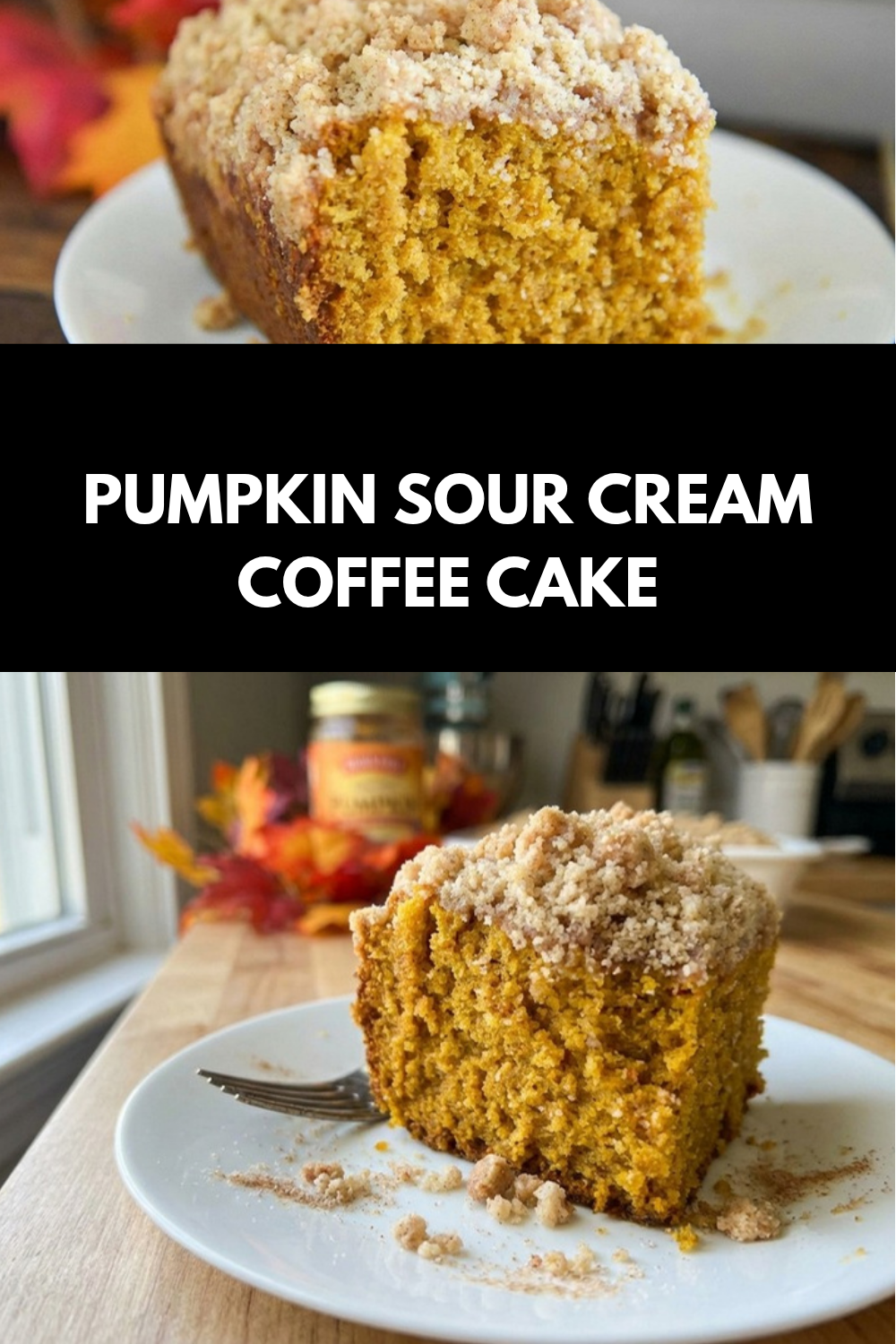 Pumpkin Sour Cream Coffee Cake