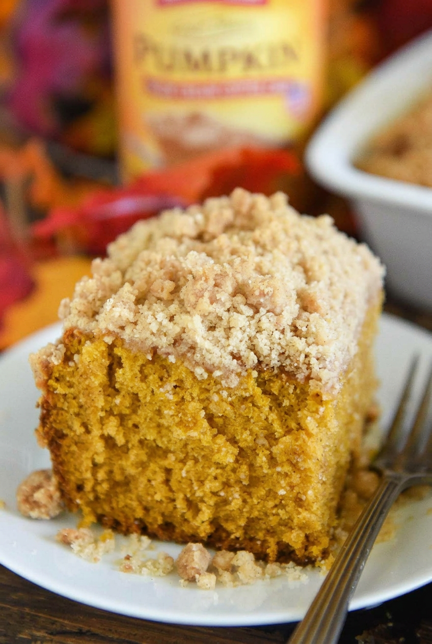 Pumpkin Sour Cream Coffee Cake