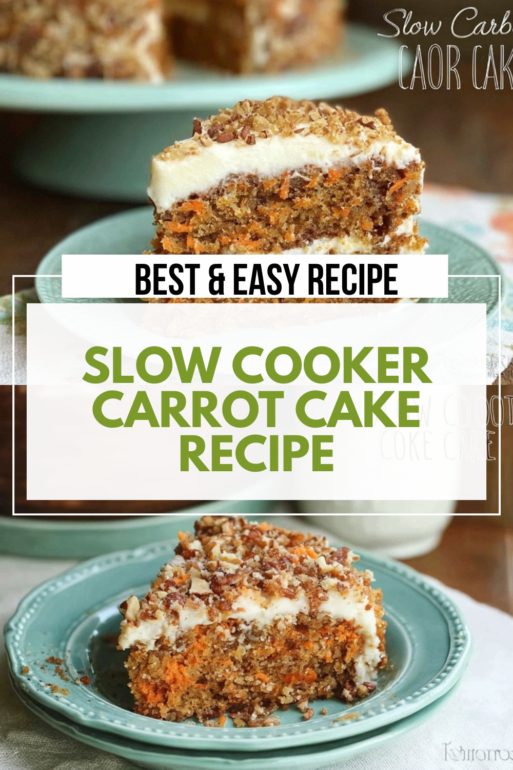Slow Cooker Carrot Cake With Cream Cheese Frosting 7 Slow Cooker Carrot Cake Recipe