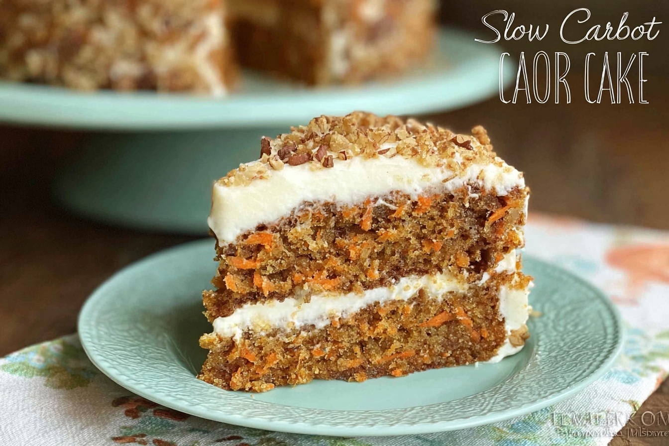 Slow Cooker Carrot Cake With Cream Cheese Frosting 6 Slow Cooker Carrot Cake Recipe