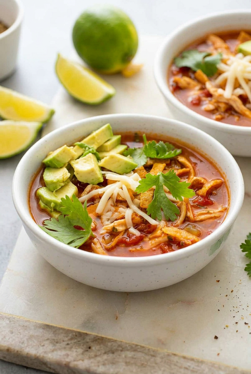 Slow Cooker Chicken Tortilla Soup