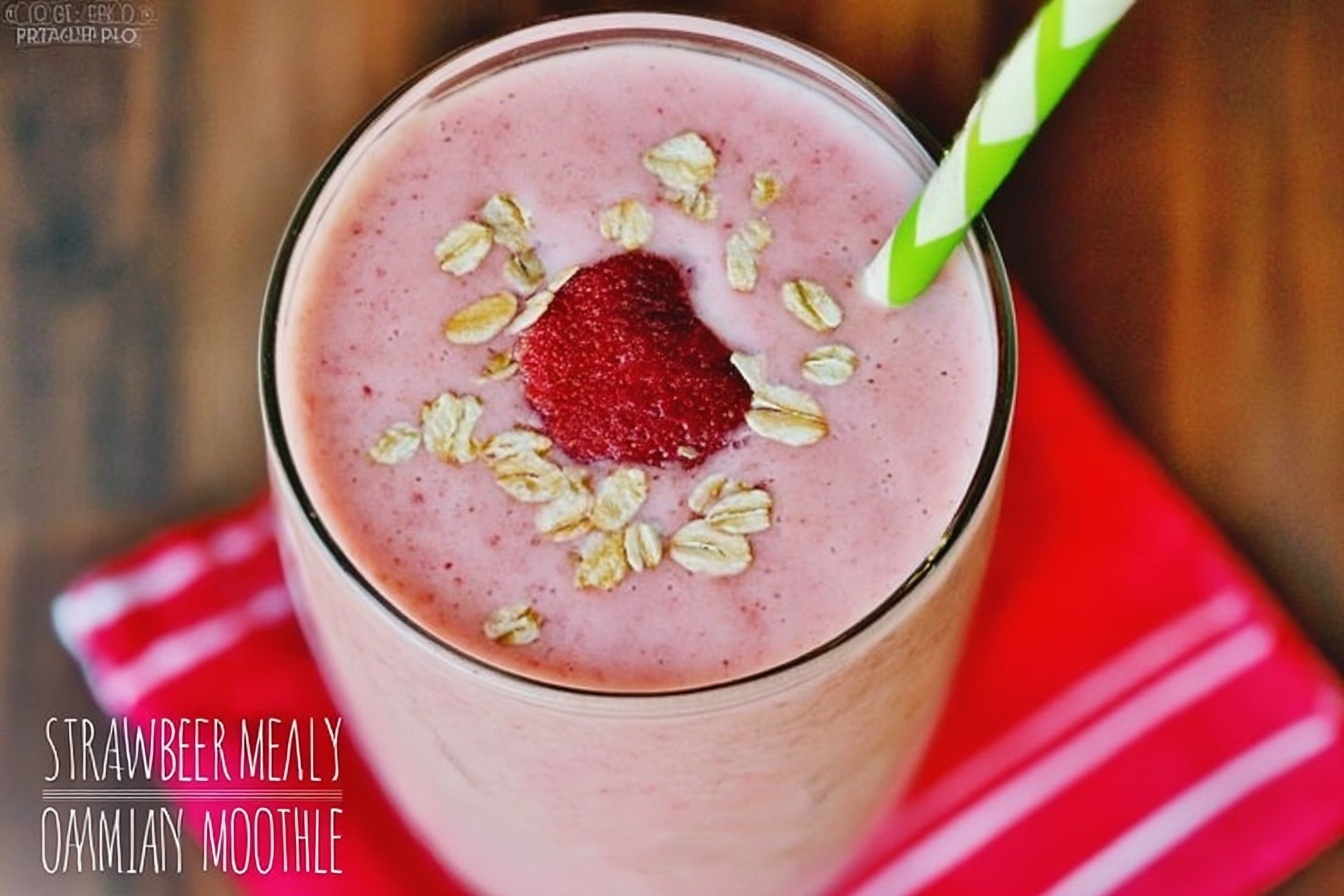 Strawberry Oatmeal Smoothie