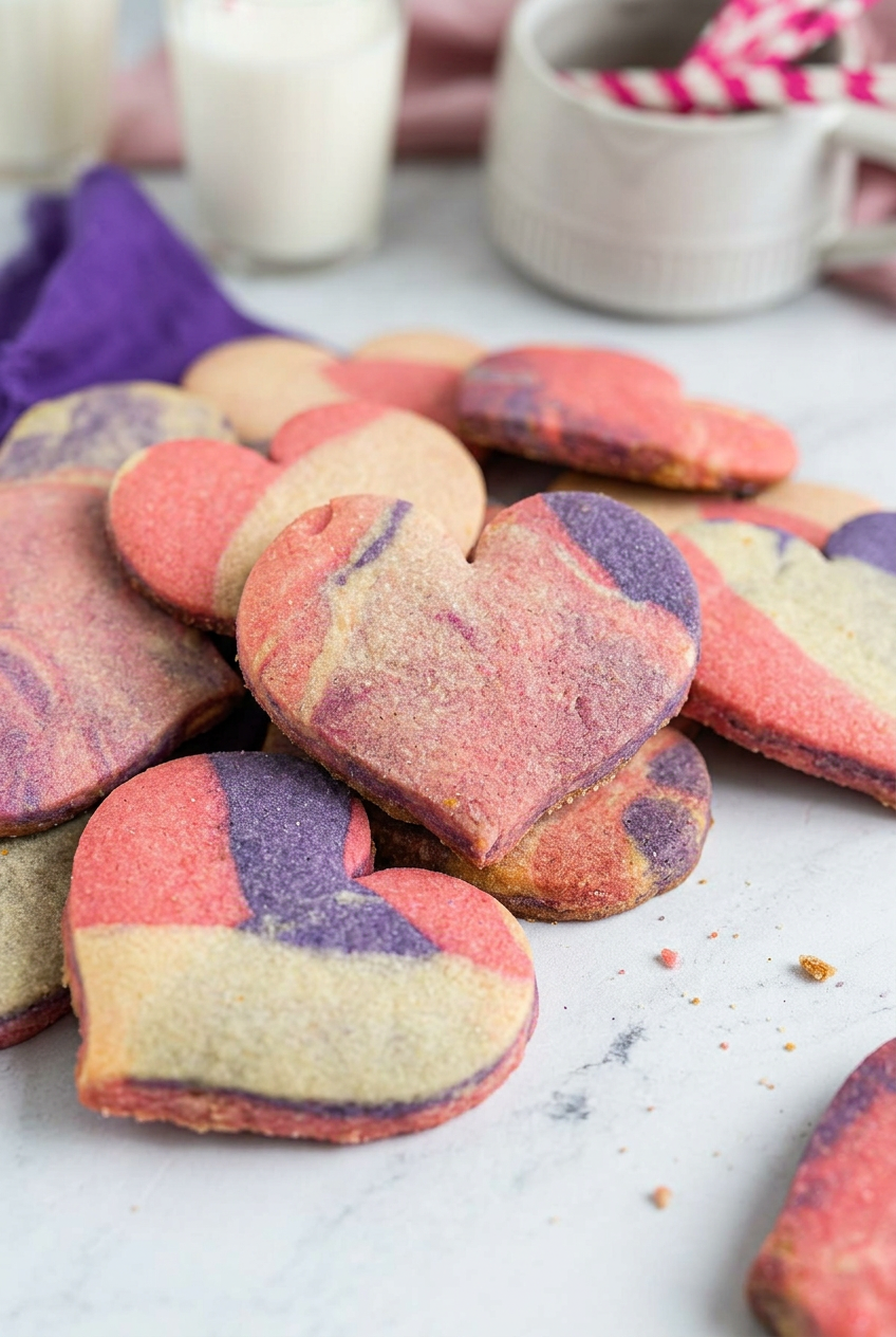 Marbled Valentine Sugar Cookies Recipe 6 Valentines Day Marbled Sugar Cookies